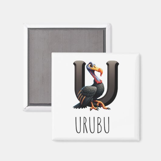 Magnet Animal Rigolos Buchstabe U (Vorderseite/Rückseite)