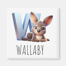 Magnet Animal Rigolos Buchstabe W