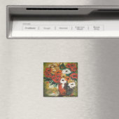 Magnet Ann Hayes Gemälde Red Blume Mixed (In Situ (Geschirrspüler))