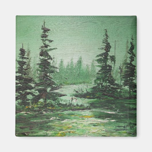 Magnet Ann Hayes Painting Green Forest (Vorne)