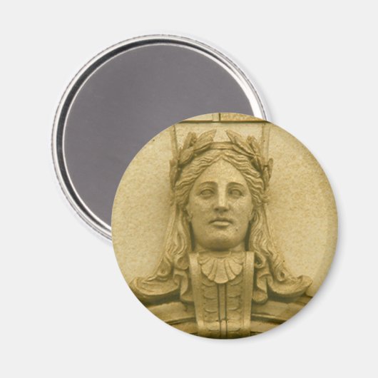 Magnet - Architektur Detail - weiblicher Leiter (Vorderseite/Rückseite)