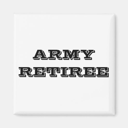 Magnet Army Retiree (Vorne)