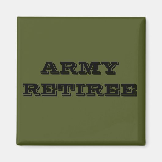 Magnet Army Retiree (Vorne)