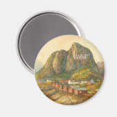 Magnet aus Hamnøy, Lofoten, Norwegen (Vorderseite/Rückseite)