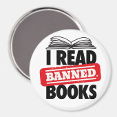 Magnet "Banned Books" lesen (Vorderseite/Rückseite)
