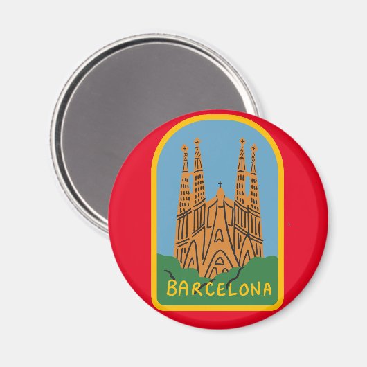 Magnet Barcelona (Vorderseite/Rückseite)