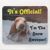 Magnet Basset Hound Snow Sweeper