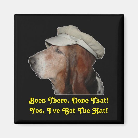 Magnet Basset Hound war da, getan, dass (Vorne)