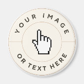 Magnet - Benutzerdefiniert (Bild/Text hinzufügen) (Vorne)