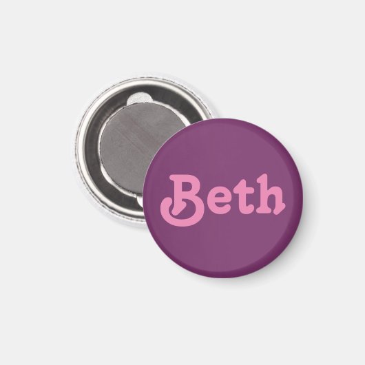 Magnet Beth (Vorderseite/Rückseite)