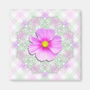 Magnet - Bi-Color Cosmos Lace & Lattice