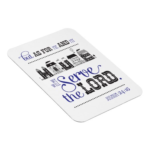 Magnet Bible Scripture Joshua 24:15 Gift (Rechte Seite)