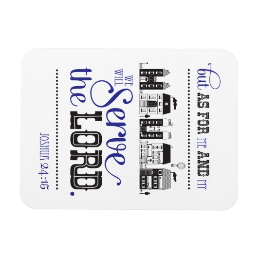 Magnet Bible Scripture Joshua 24:15 Gift (Horizontal)