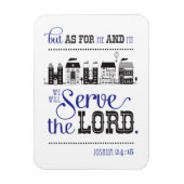 Magnet Bible Scripture Joshua 24:15 Gift (Vertikal)