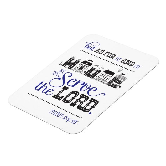 Magnet Bible Scripture Joshua 24:15 Gift (Linke Seite)