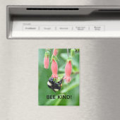 Magnet - Biene auf rosa Blume (In Situ (Geschirrspüler))