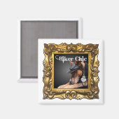 Magnet "Biker Chic" zur Verbesserung Ihres Kühlsch (Vorderseite/Rückseite)