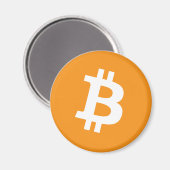 Magnet Bitcoin Orange Kryptowährung (Vorderseite/Rückseite)