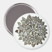 Magnet Bling Rockabilly Sternexplosion Vintag Broo (Vorderseite/Rückseite)