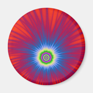 Magnet Blue Explosion auf Rot