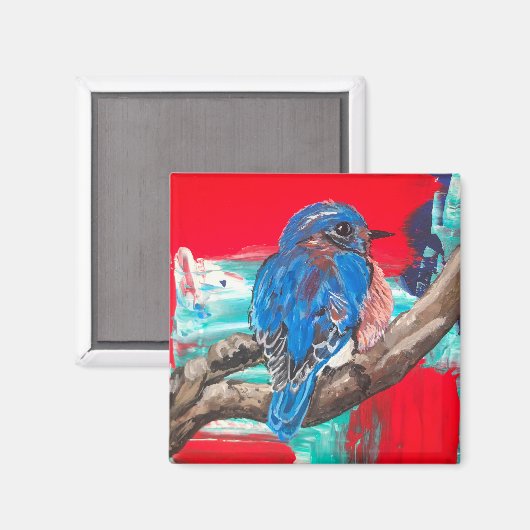 Magnet - Bluebird (Vorderseite/Rückseite)