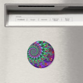 Magnet - Bokeh Fraktal Lila Terquoise (In Situ (Geschirrspüler))