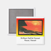 Magnet-brilliant NaPali Sunset Magnet (Vorderseite/Rückseite)