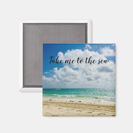 Magnet: Bring mich zum Meer Magnet (Vorderseite/Rückseite)