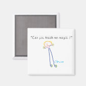 Magnet "Bring mir Magie bei" (Vorderseite/Rückseite)