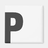 Magnet Buchstabe "P" (Vorne)