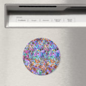 Magnet Buntglas Blumen abstrakt (In Situ (Geschirrspüler))