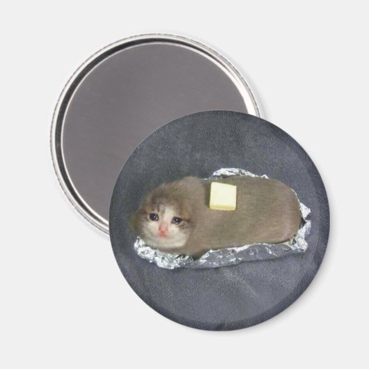 Magnet Butter Cat Meme (Vorderseite/Rückseite)