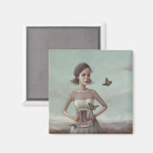 Magnet-Butterfliegen im Stomach von Liese Chavez Magnet (Vorderseite/Rückseite)