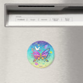 Magnet - BUTTERFLY POP ART (In Situ (Geschirrspüler))