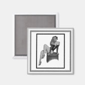 Magnet Button up Girls Vintag (4) 2 (Vorderseite/Rückseite)