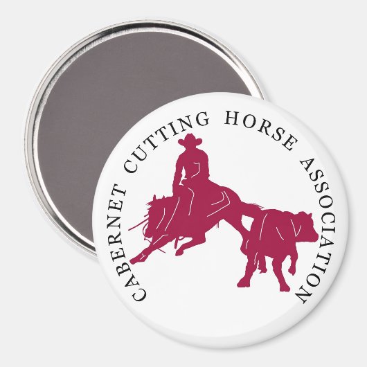 Magnet Cabernet CHA Rose (Vorderseite/Rückseite)