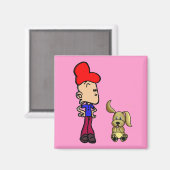 Magnet "Cartoon Art" (Vorderseite/Rückseite)