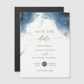 Magnet Celestial Watercolor Wedding Save the Date (Vorne/Hinten)