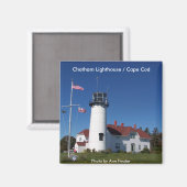 Magnet / Chatham Lighthouse (Vorderseite/Rückseite)
