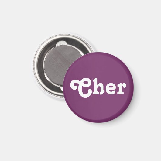 Magnet Cher (Vorderseite/Rückseite)