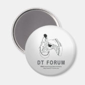 Magnet Circle — DT Forum Logo (Vorderseite/Rückseite)