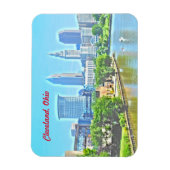 Magnet Cleveland Ohio River View (Paint Effect) (Vertikal)