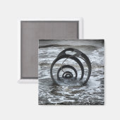 Magnet Cleveleys Sea Muschel (Vorderseite/Rückseite)
