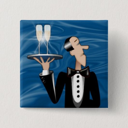 Magnet-Coctail Kellner Button (Vorderseite)