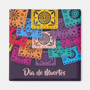 Magnet Colorful Dia de Muertos Banners  