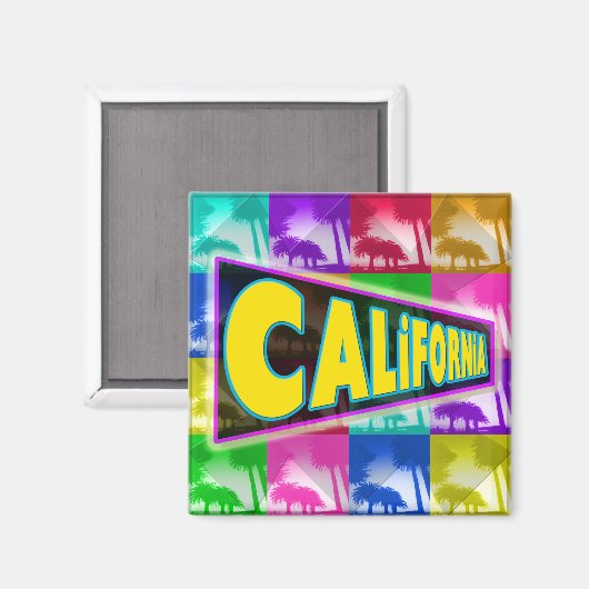 Magnet "Coloring California 2" (Vorderseite/Rückseite)