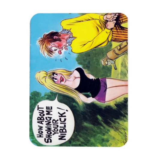 Magnet - Comic - Golf (Vertikal)