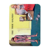Magnet - Comic - Golf - Alte Postkarte (Vertikal)