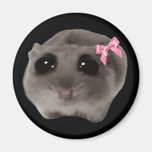 Magnet Coquette Sad Hamster Meme