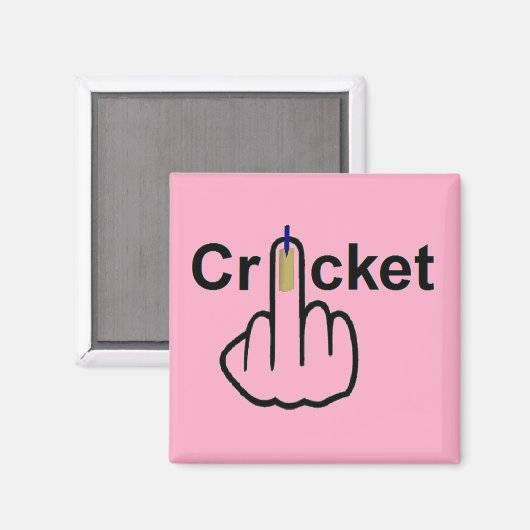 Magnet Cricket Gedreht (Vorderseite/Rückseite)
